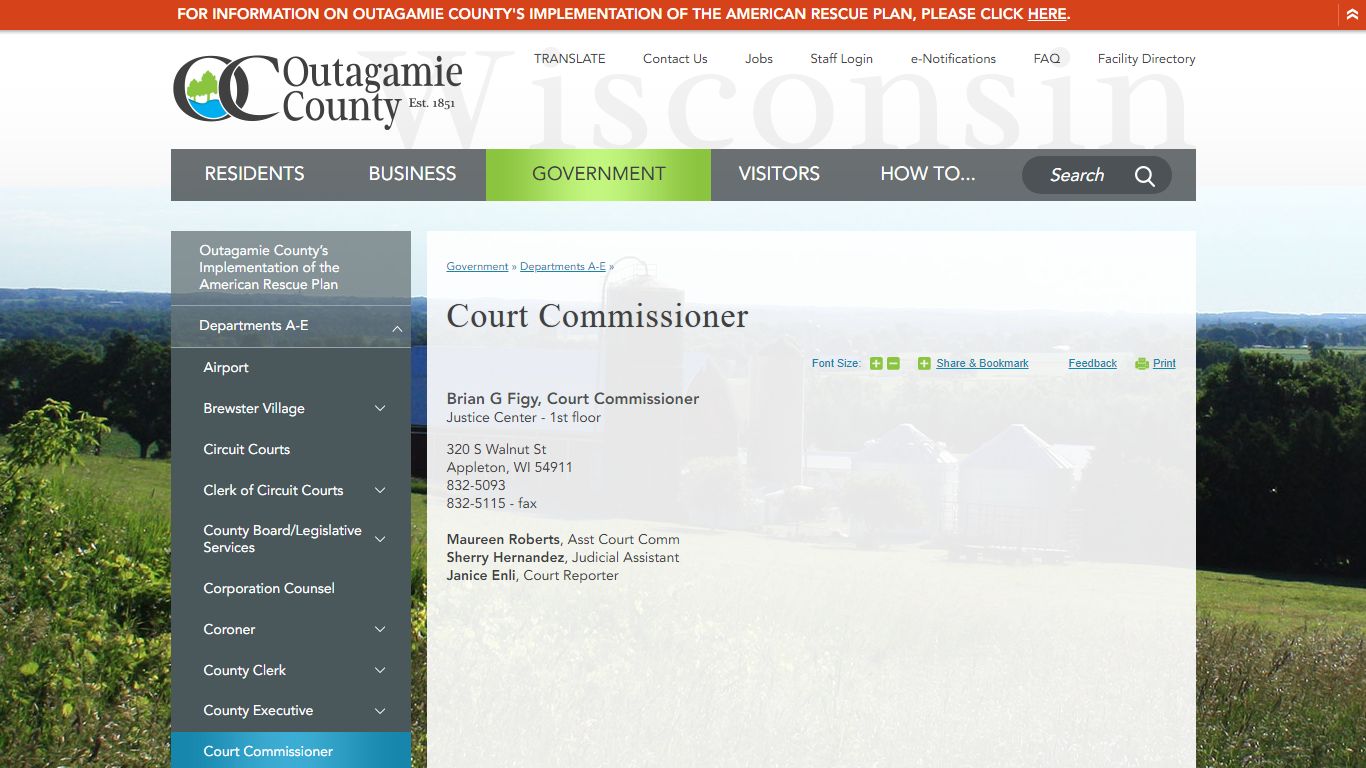 Court Commissioner | Outagamie County, WI